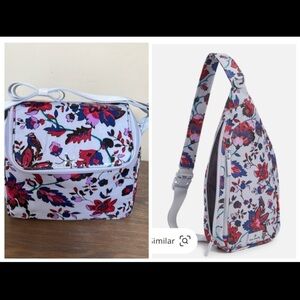 Vera Bradley Set: Sling Backpack and Stay Cooler